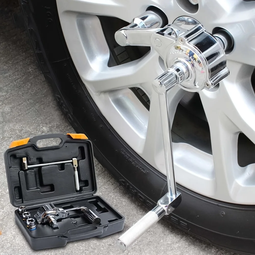 Torque Wrench Lug Nut Remover 1:16 Torque Multiplier 400NM Labor Saving Torque Wrench 1/2 Drive Lug Nut Wrench Tire Changing Kit with 17Mm/19Mm/21Mm Sockets Lug Nut Removal Tool for Most Vehicles Christmas Father'S Day Gift for Dad Husband
Torque Wrench Lug Nut Remover 1:16 Torque Multiplier 400NM Labor Saving Torque Wrench 1/2 Drive Lug Nut Wrench Tire Changing Kit with 17Mm/19Mm/21Mm Sockets Lug Nut Removal Tool for Most Vehicles Christmas Father'S Day Gift for Dad Husband