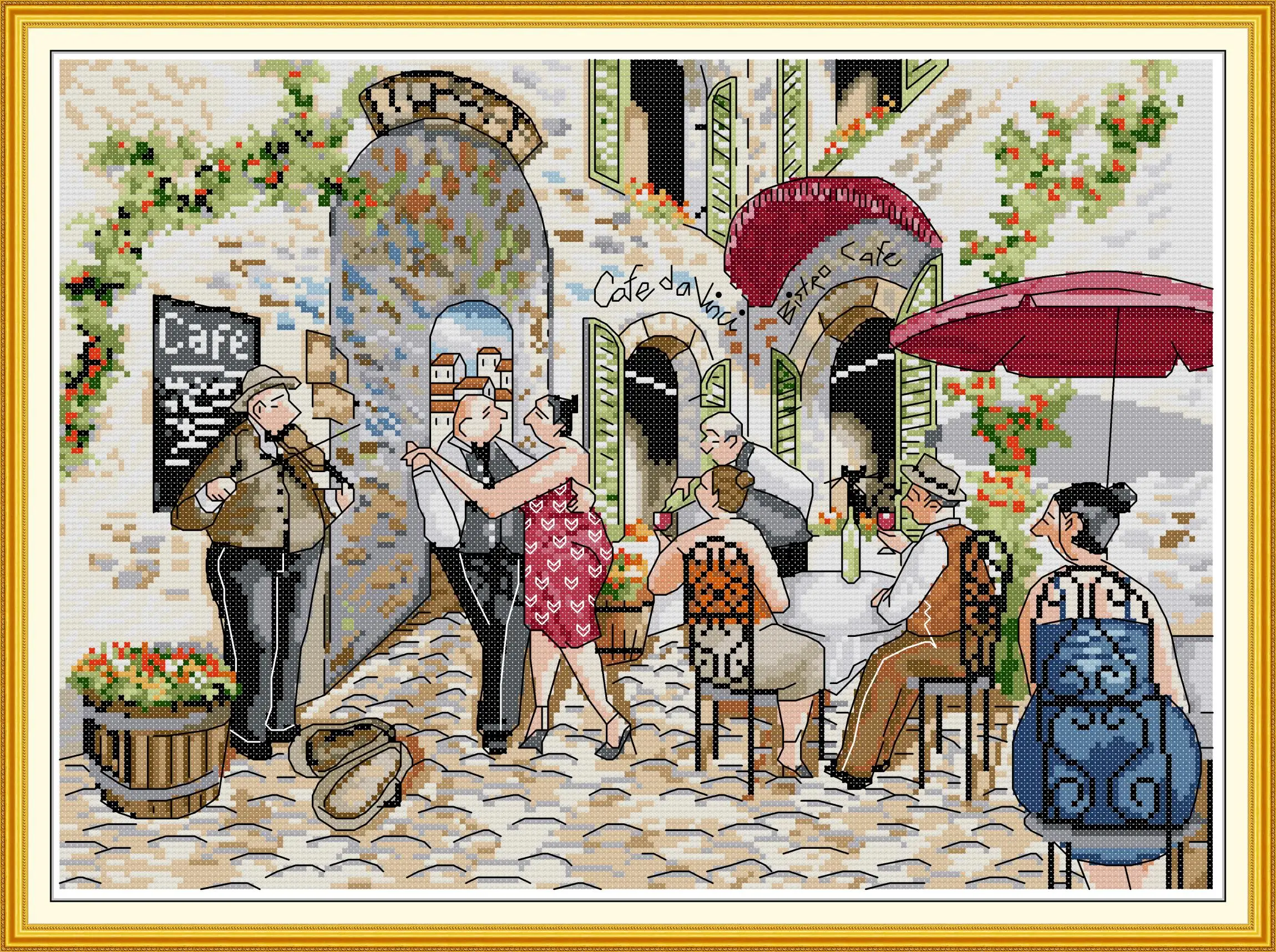 Maydear Full Cross Stitch Kit, 11CT/14CT/16CT/9CT Aida Fabric,DMC Threads Sewing Pattern Embroidery Set-Roadside dance
Maydear Full Cross Stitch Kit, 11CT/14CT/16CT/9CT Aida Fabric,DMC Threads Sewing Pattern Embroidery Set-Roadside dance