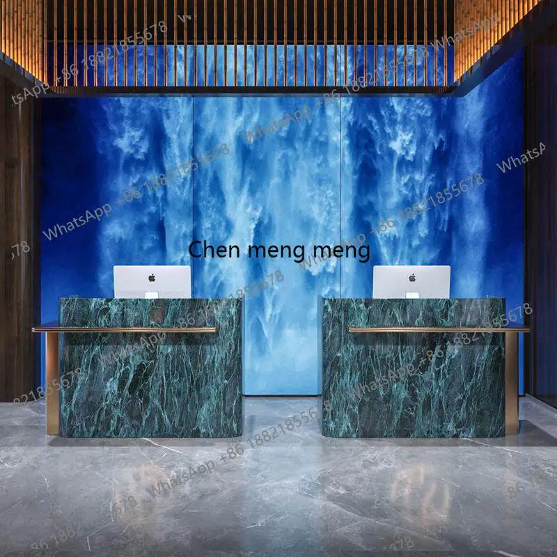 Reception at the front desk of the company's wine hotel, custom rock slab cashier bar counter in the beauty salon clothing store
Reception at the front desk of the company's wine hotel, custom rock slab cashier bar counter in the beauty salon clothing store