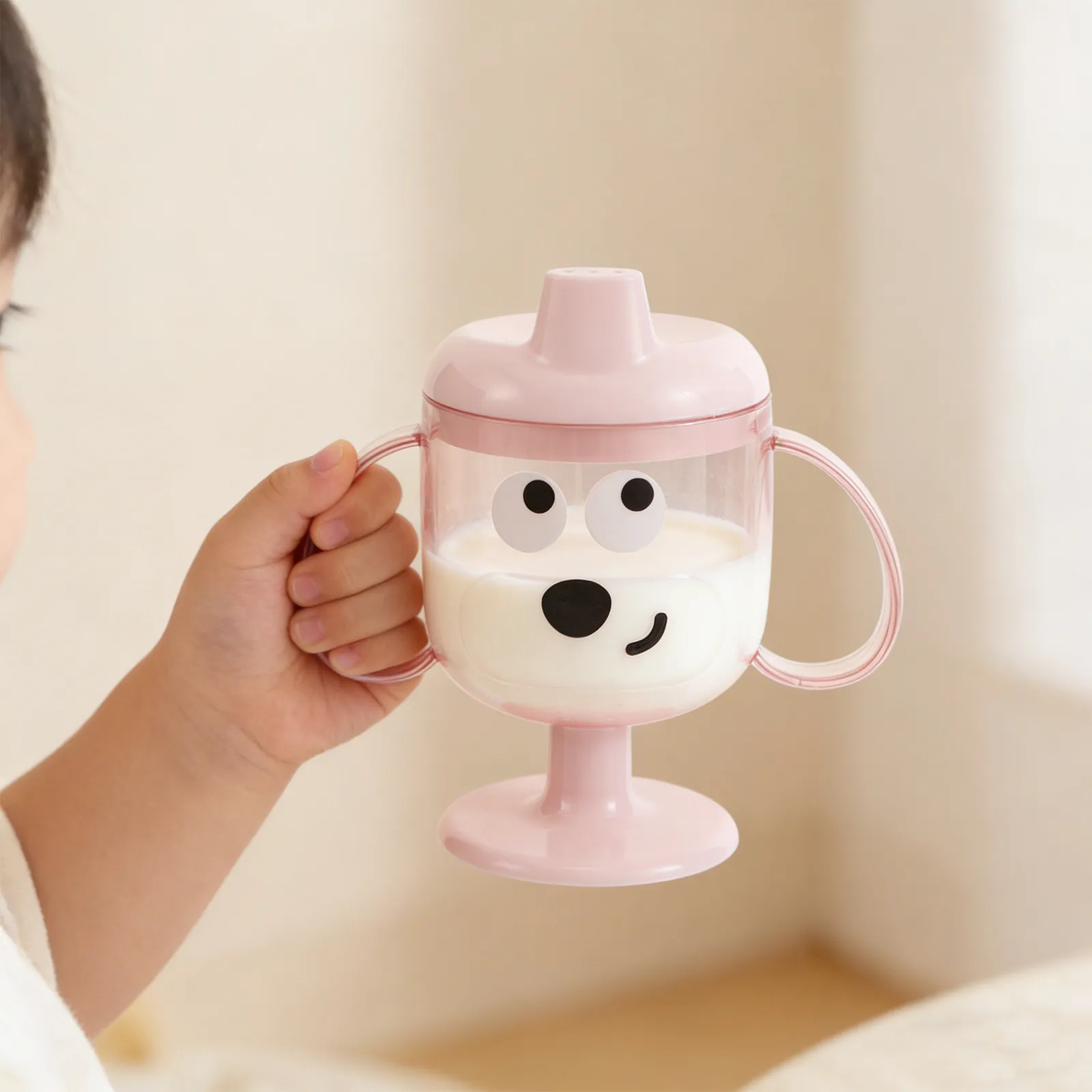 215Ml Toddler Spill Proof Drinking Cup High Base Anti-Fall Plastic Baby Goblet Double Handle for Milk Juice Water Kids Training
215Ml Toddler Spill Proof Drinking Cup High Base Anti-Fall Plastic Baby Goblet Double Handle for Milk Juice Water Kids Training