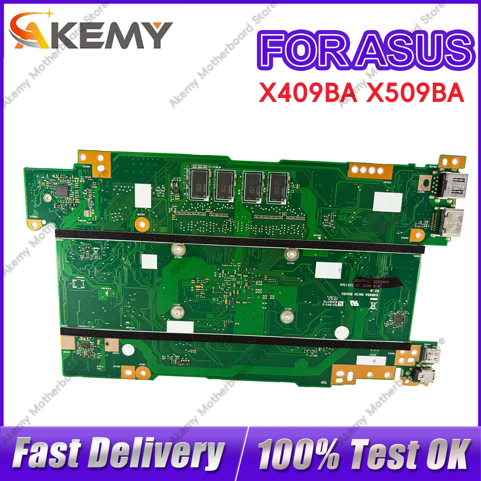 X409BA X409B Laptop Motherboard For ASUS VivoBook M409BA D509BA M509BA D409BA X509BA Mainboard With A6 A8 A9 CPU 100% tests OK
X409BA X409B Laptop Motherboard For ASUS VivoBook M409BA D509BA M509BA D409BA X509BA Mainboard With A6 A8 A9 CPU 100% tests OK