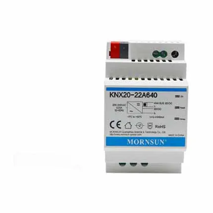 Bus Withstand Voltage Internal Integrated High Isolation Choke Rail Switching Power Supply KNX20-22A640
Bus Withstand Voltage Internal Integrated High Isolation Choke Rail Switching Power Supply KNX20-22A640