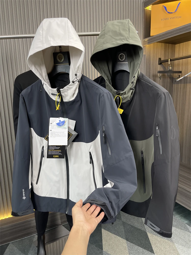 Waterproof Outdoor Jacket for Men Windproof Breathable Hooded Long Sleeve Regular Fit Autumn Winter Gear Durable Water Repellent
Waterproof Outdoor Jacket for Men Windproof Breathable Hooded Long Sleeve Regular Fit Autumn Winter Gear Durable Water Repellent