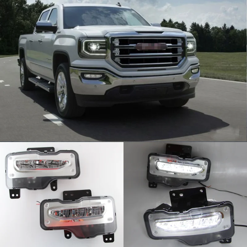 1 Pair LED Daytime Running Light Front Bumper Fog Lights Driving Lamps with Switch for GMC Sierra 1500 2016-2018
1 Pair LED Daytime Running Light Front Bumper Fog Lights Driving Lamps with Switch for GMC Sierra 1500 2016-2018