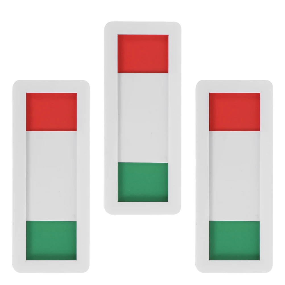 3pcs Status Switch Sign 4x10cm White Acrylic Privacy Door Indicator for Office Meeting Room Vacant Occupied Slide Label Easy
3pcs Status Switch Sign 4x10cm White Acrylic Privacy Door Indicator for Office Meeting Room Vacant Occupied Slide Label Easy