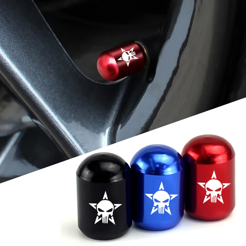 4pcs Marvel Punisher Skull Universal Car Wheel Tire Valve Stem Caps Air Covers for Volkswagen Volvo Ford Fiat Suzuki Skoda SAAB
4pcs Marvel Punisher Skull Universal Car Wheel Tire Valve Stem Caps Air Covers for Volkswagen Volvo Ford Fiat Suzuki Skoda SAAB