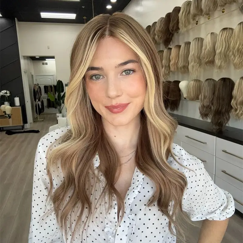 Ombre Brown With Hpney Blonde Streaks Highlight HD Wig Soft Natural Synthetic Lace Front Wig Naural Preplucked Hairline Vacation
Ombre Brown With Hpney Blonde Streaks Highlight HD Wig Soft Natural Synthetic Lace Front Wig Naural Preplucked Hairline Vacation