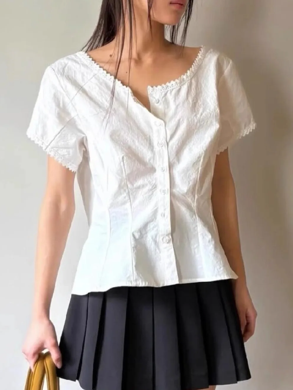 Женский топ с милой кружевной отделкой ort Sve irt round Ne Waist Cinched Cardigan Sle, летний модный трендовый коврик Design
Женский топ с милой кружевной отделкой ort Sve irt round Ne Waist Cinched Cardigan Sle, летний модный трендовый коврик Design