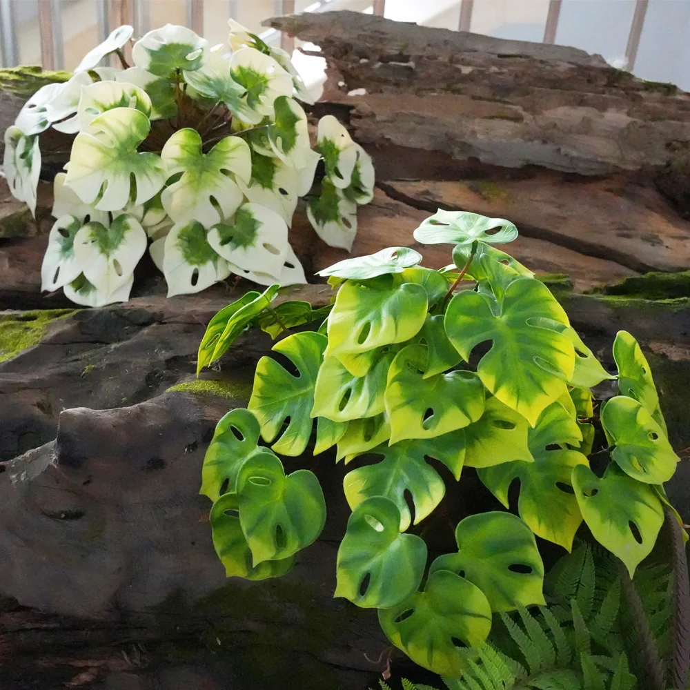 Large Artificial Monstera Turtle Leaf with 42 Leaves Indoor Outdoor UV Resistant Fake Plant Greenery for Home Garden Decor
Large Artificial Monstera Turtle Leaf with 42 Leaves Indoor Outdoor UV Resistant Fake Plant Greenery for Home Garden Decor