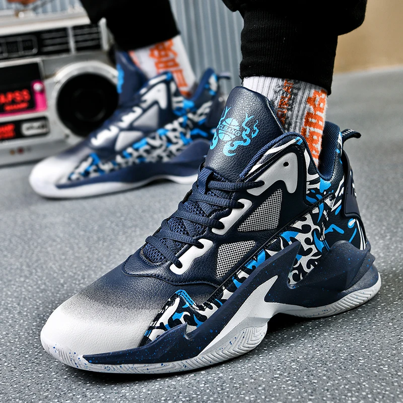 2022 New Couple Sneakers Men Air Cushion Basketball Shoes Women Leather Sports Shoes Male Trainers High-top Waterproof Boots
2022 New Couple Sneakers Men Air Cushion Basketball Shoes Women Leather Sports Shoes Male Trainers High-top Waterproof Boots