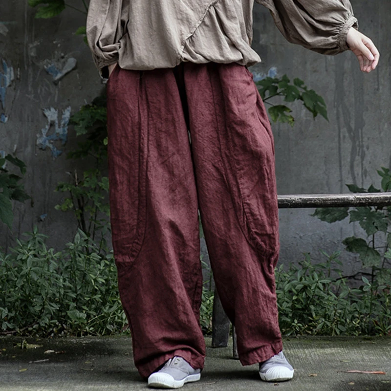 Women Cotton Linen Casual Pants New 2025 Spring Vintage Style Solid Color Loose Comfortable Female Straight Trousers M1022
Women Cotton Linen Casual Pants New 2025 Spring Vintage Style Solid Color Loose Comfortable Female Straight Trousers M1022