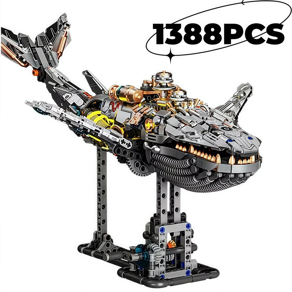 1388 шт. MOC механический кит строительный блок комплект техническая модель океанского животного STEM развивающая игрушка «сделай сам» для детей подарок
1388 шт. MOC механический кит строительный блок комплект техническая модель океанского животного STEM развивающая игрушка «сделай сам» для детей подарок