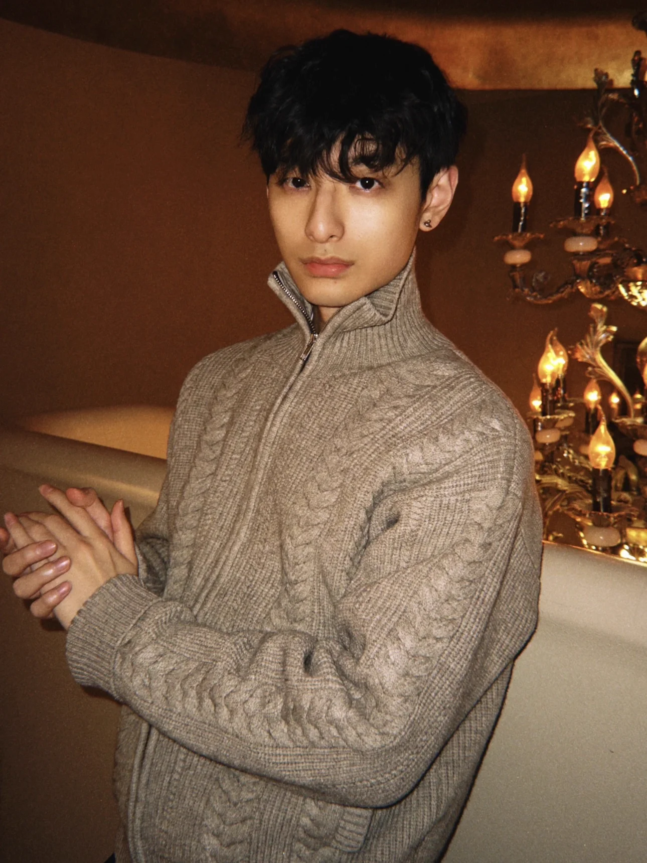 Men's And Women's Warmth Long Sve Stand Collar Knitted Sweater Coat Wheat Ear Pattern Couples Open Cardigan Casual Wear
Men's And Women's Warmth Long Sve Stand Collar Knitted Sweater Coat Wheat Ear Pattern Couples Open Cardigan Casual Wear