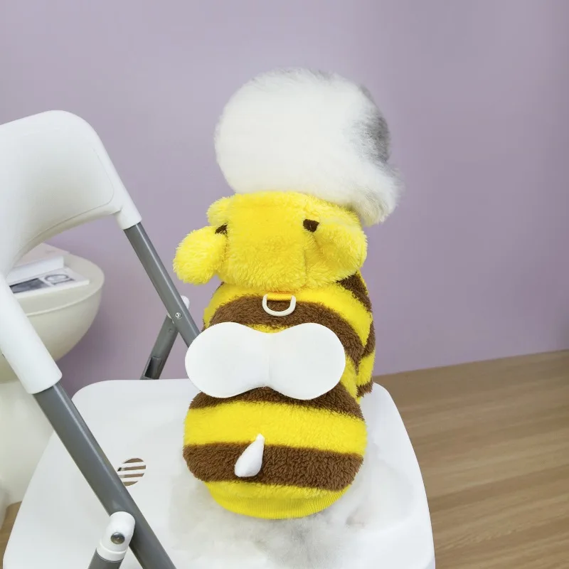 Pet Dog Four-legged Clothes Pet Clothing Autumn Winter Cat Bichon Bee Series Fleece Cloth for Teddy Yellow Brown Pet Product
Pet Dog Four-legged Clothes Pet Clothing Autumn Winter Cat Bichon Bee Series Fleece Cloth for Teddy Yellow Brown Pet Product
