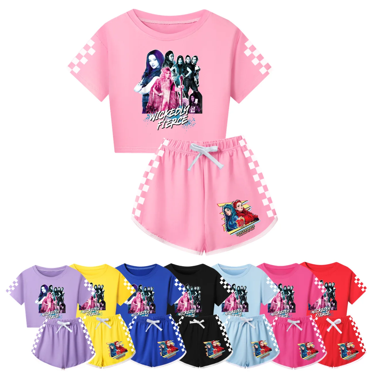 New Descendants 4 Clothing Set Girls Summer Kids Midriff-baring T Shirt +Pants 2-piece Set Baby Clothing Sport Outfits Pyjamas
New Descendants 4 Clothing Set Girls Summer Kids Midriff-baring T Shirt +Pants 2-piece Set Baby Clothing Sport Outfits Pyjamas