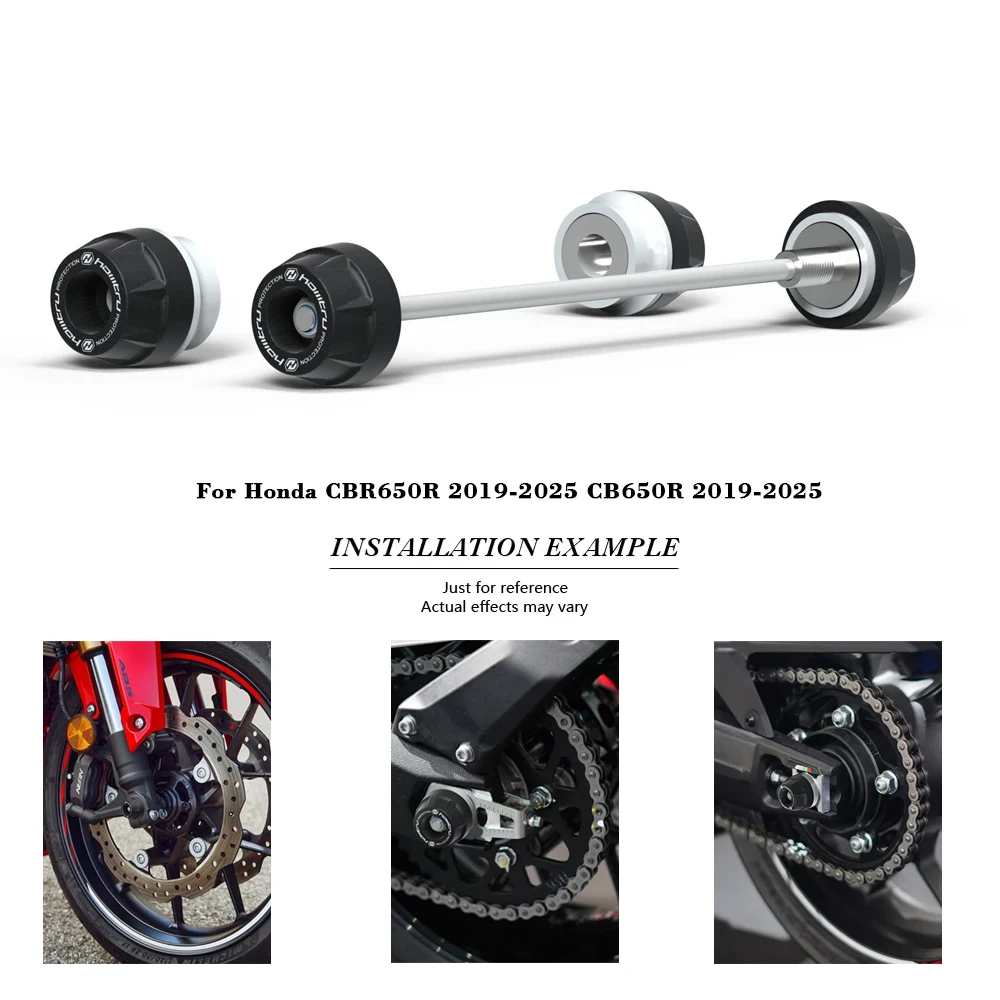 Motorcycle Front Rear Axle Spindle Protection Cover For Honda CBR650R CB650R 2019-2025 Wheel Crash Protector
Motorcycle Front Rear Axle Spindle Protection Cover For Honda CBR650R CB650R 2019-2025 Wheel Crash Protector