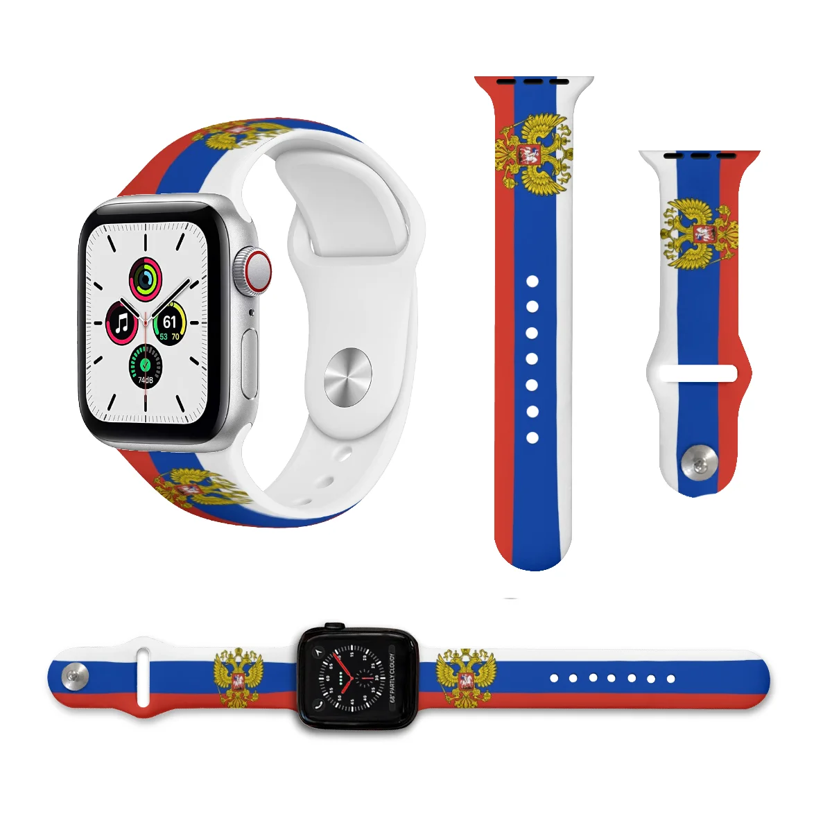 Unisex Flag of Russia 3D Printing Sport Strap for Apple Watch Band Ultra 2 Silicone WatchBand for Iwatch Series 9 8 7 6 SE 5 4
Unisex Flag of Russia 3D Printing Sport Strap for Apple Watch Band Ultra 2 Silicone WatchBand for Iwatch Series 9 8 7 6 SE 5 4