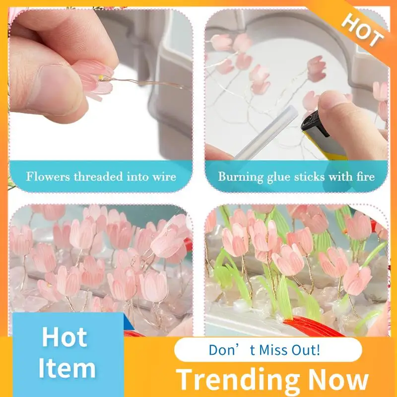 2Sets Cloud Mirror Tulip Lamp Handmade DIY Tulip Night Light Simulation Flower Lights Room Decorations Easy Install Purple
2Sets Cloud Mirror Tulip Lamp Handmade DIY Tulip Night Light Simulation Flower Lights Room Decorations Easy Install Purple