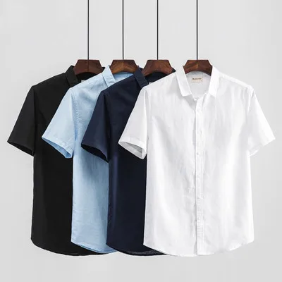 Summer Men's Casual Linen ort Sve irt Thin Breathable Loose Large Size Cotton Linen White irt Square Collar Faionable
Summer Men's Casual Linen ort Sve irt Thin Breathable Loose Large Size Cotton Linen White irt Square Collar Faionable