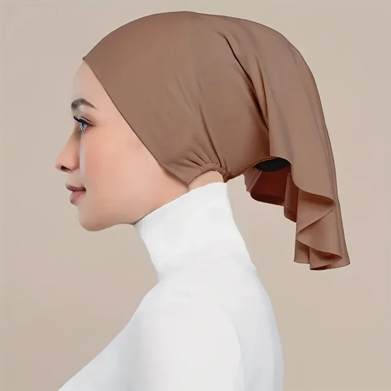 High Elastic Tube Undercap Solid Color Women's Inner Hijab Cap Thin Breathable Soft Cozy Base Cap For Women
High Elastic Tube Undercap Solid Color Women's Inner Hijab Cap Thin Breathable Soft Cozy Base Cap For Women