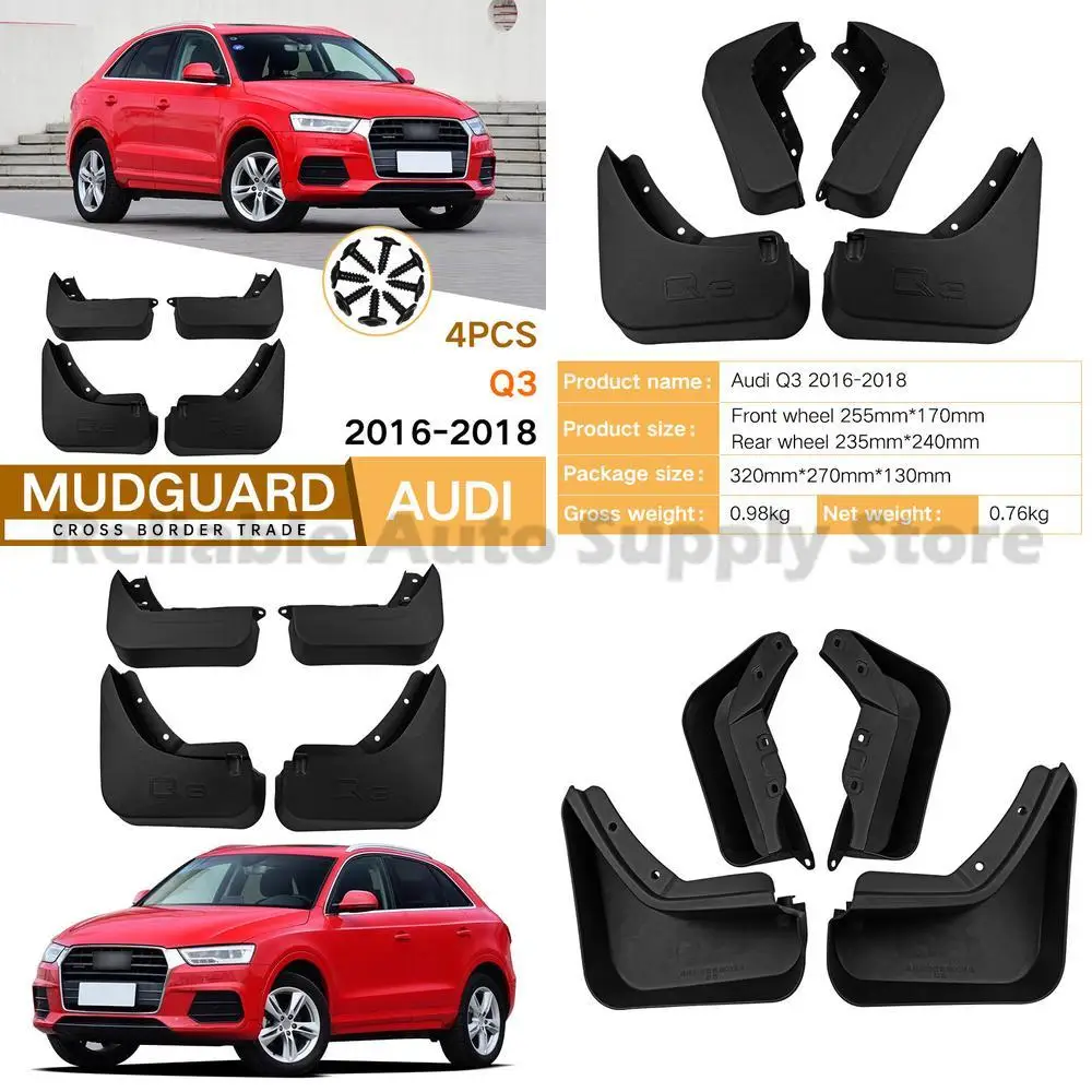 For Audi Q3 2016-2018 Mudguard Trim Front and Rear Car Accessories Top Selling High Quality Durable Automotive Parts
For Audi Q3 2016-2018 Mudguard Trim Front and Rear Car Accessories Top Selling High Quality Durable Automotive Parts