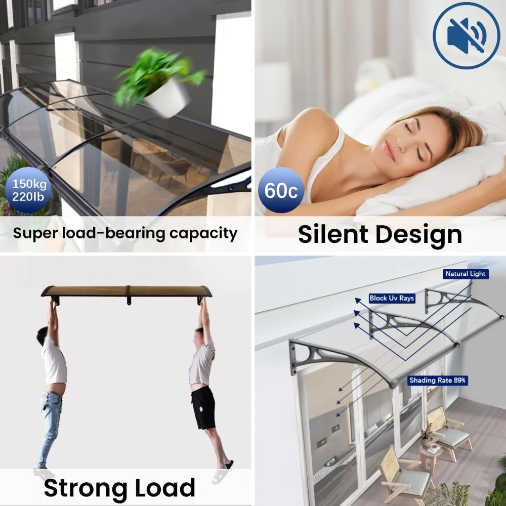 Awnings for Windows Outside, Aluminum Bracket awnings, Black Bracket awnings, Suitable for terraces, Bedroom Windows
Awnings for Windows Outside, Aluminum Bracket awnings, Black Bracket awnings, Suitable for terraces, Bedroom Windows