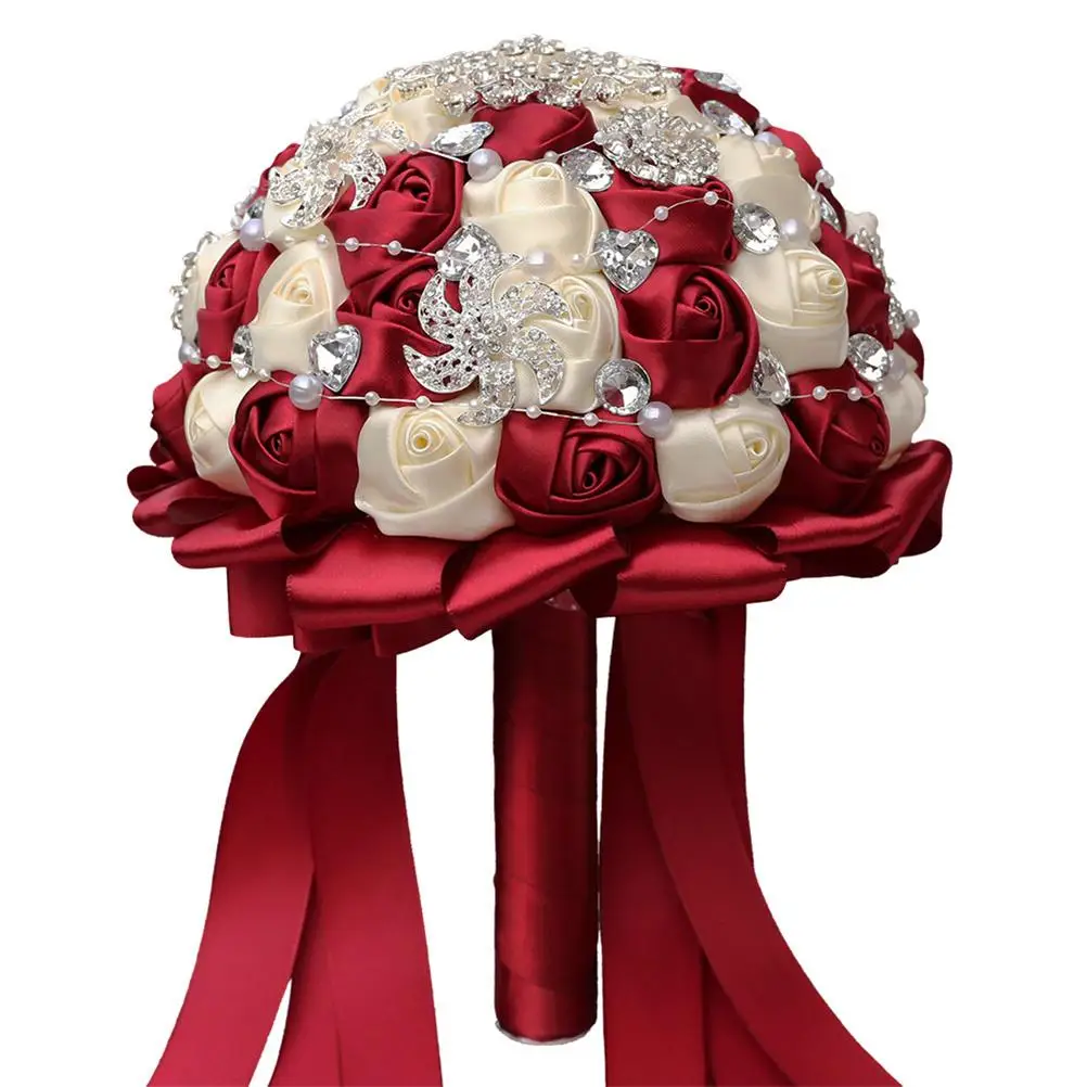 Artificial Wedding Realistic Premium Foam Rhinestone Decor Bridal Bride Rose Flower Flowers Bridesmaid Red Corsage
Artificial Wedding Realistic Premium Foam Rhinestone Decor Bridal Bride Rose Flower Flowers Bridesmaid Red Corsage