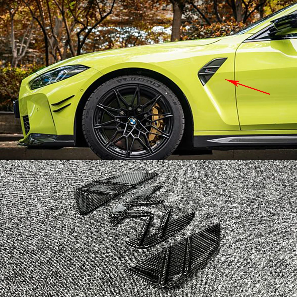 Car fender side tuyere patch high quality dry carbon fiber side fenders, ventilated trim hood diverter for BMW M3 M4 G80 G82
Car fender side tuyere patch high quality dry carbon fiber side fenders, ventilated trim hood diverter for BMW M3 M4 G80 G82