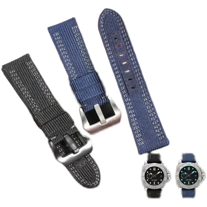 Nylon Leather Watch Strap for PAM1122 753 1312 441/359/312/616 Woven Waterproof Sweatproof Watch Band Accessories 24mm 26mm
Nylon Leather Watch Strap for PAM1122 753 1312 441/359/312/616 Woven Waterproof Sweatproof Watch Band Accessories 24mm 26mm