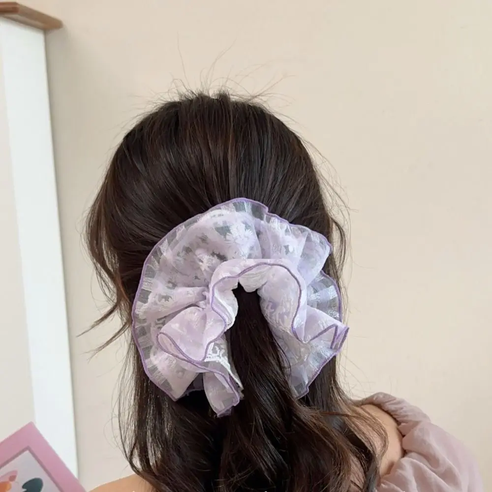 French Style Lace Scrunchies Embroideried Temperament Women Hair Scrunchies Double Layer Elegant Oversized Hair Ropes Girls
French Style Lace Scrunchies Embroideried Temperament Women Hair Scrunchies Double Layer Elegant Oversized Hair Ropes Girls