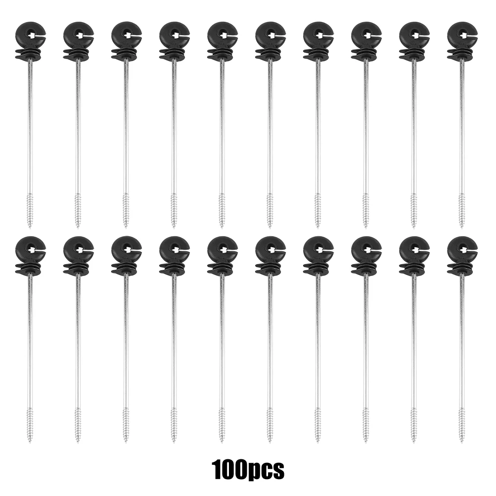 100PCS Electric Fence Insulators Plastic Ring Insulator Equipment For Wooden Posts Long Distance Screw-In Solid/Durable 
100PCS Electric Fence Insulators Plastic Ring Insulator Equipment For Wooden Posts Long Distance Screw-In Solid/Durable