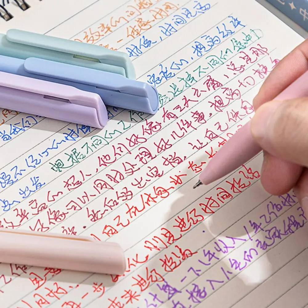 6Colors/Set Press Type Color Gel Pen Color Ink 0.5mm ST Tip Neutral Pen Macaron/Morandi/Retro Color Writing Tools School Office
6Colors/Set Press Type Color Gel Pen Color Ink 0.5mm ST Tip Neutral Pen Macaron/Morandi/Retro Color Writing Tools School Office