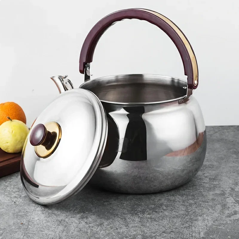 Creative Thickened Stainless Steel Whistling Kettle for Outdoor Camping Home Kitchen Tea Pot Large Capacity Milk Water Kettles
Creative Thickened Stainless Steel Whistling Kettle for Outdoor Camping Home Kitchen Tea Pot Large Capacity Milk Water Kettles