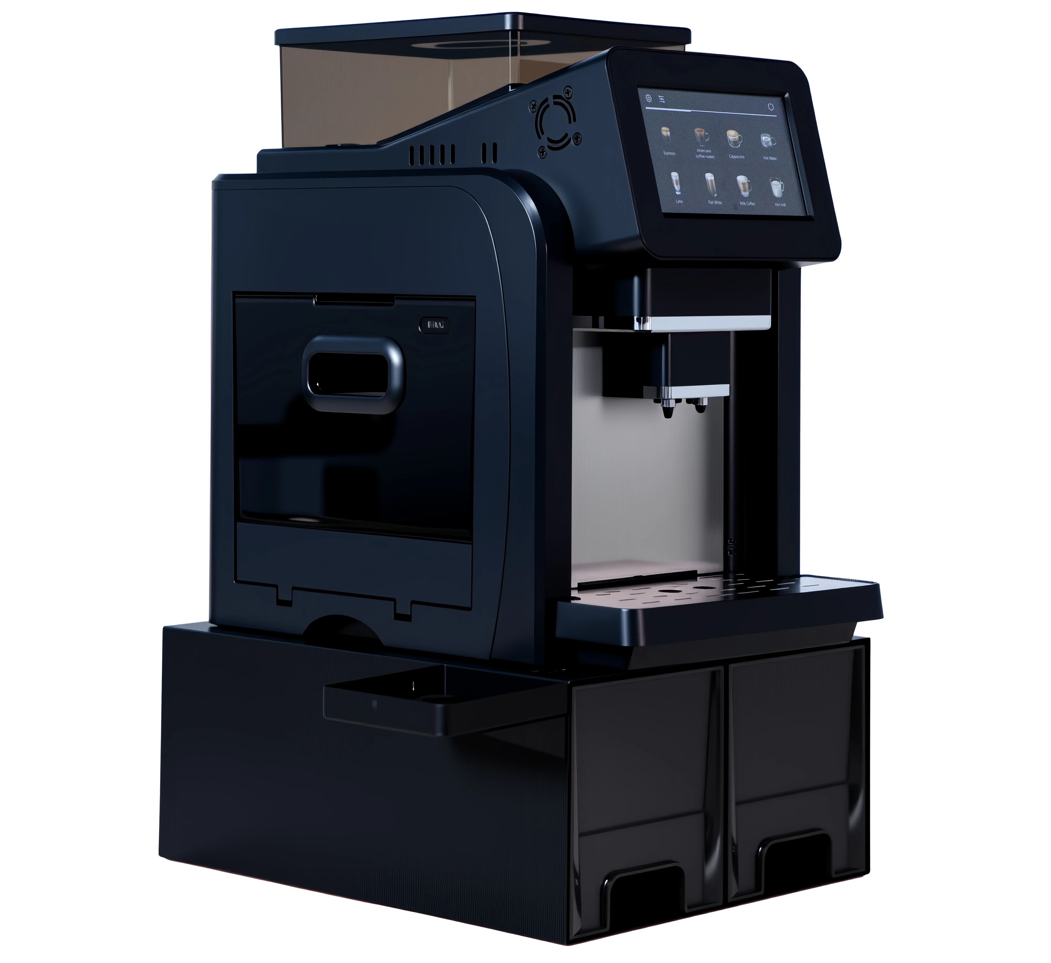 ZJZ Modern Fully-Automatic Electric Espresso Touch Control Intelligent Coffee Machine with Base Station for Hotels
ZJZ Modern Fully-Automatic Electric Espresso Touch Control Intelligent Coffee Machine with Base Station for Hotels