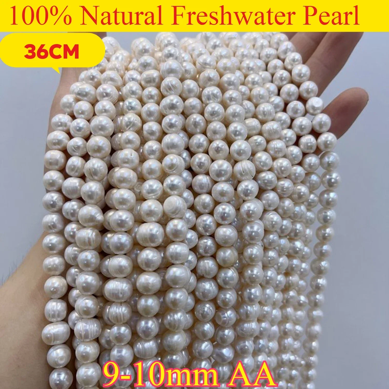 9-10mm AA Lustrous New Hot Sale Round Natural White Freshwater Pearl Bead Jewelry MakeDIY Necklace Bracelet Accessories Wedding
9-10mm AA Lustrous New Hot Sale Round Natural White Freshwater Pearl Bead Jewelry MakeDIY Necklace Bracelet Accessories Wedding