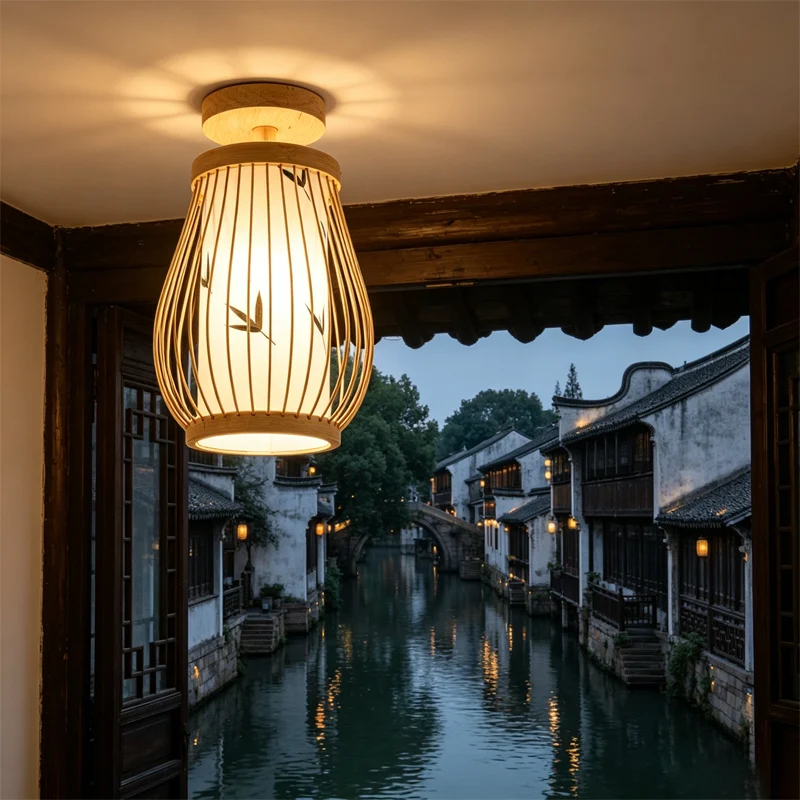 Chinese Vintage Hand Woven Bamboo Lamp Elegant Hanging Chandelier Bedroom Living Room Hotel Art Ambient Light
Chinese Vintage Hand Woven Bamboo Lamp Elegant Hanging Chandelier Bedroom Living Room Hotel Art Ambient Light