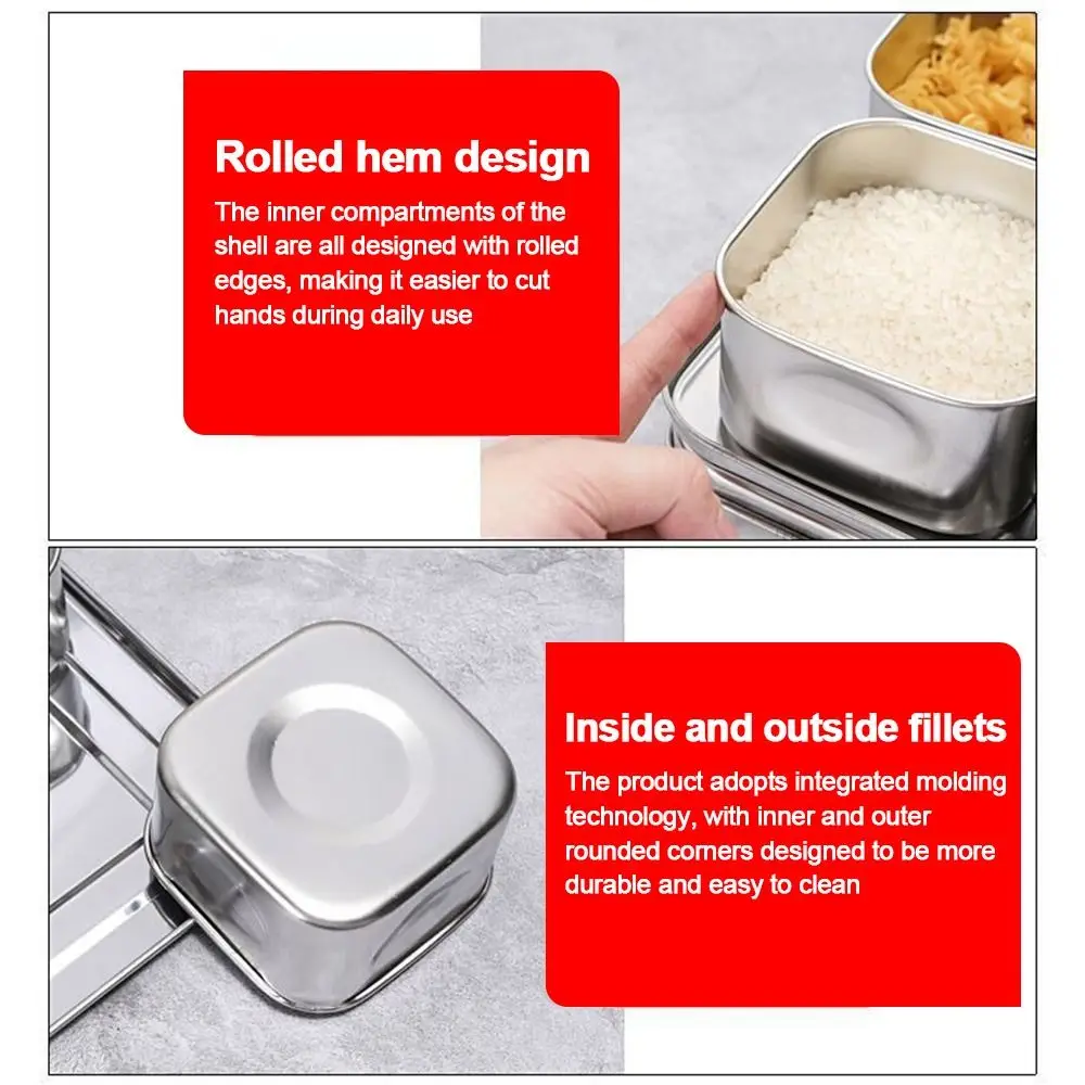 Прочная коробка для приправ с 6/8 сетками, прямоугольный контейнер для пищевых продуктов из нержавеющей стали, нержавеющая коробка для приготовления пищи
Прочная коробка для приправ с 6/8 сетками, прямоугольный контейнер для пищевых продуктов из нержавеющей стали, нержавеющая коробка для приготовления пищи