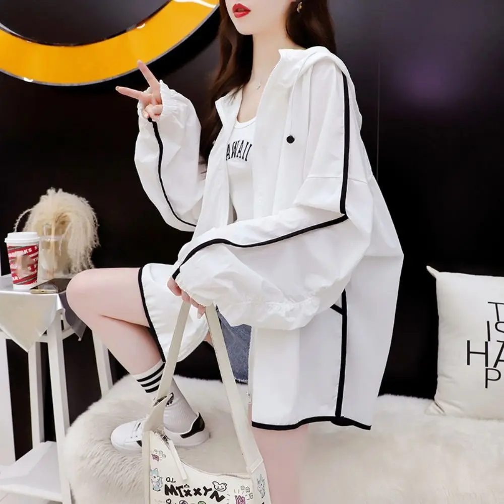 Fashion Long-sleeved Women Sunscreen Hoodie Breathable Outdoor Sports UV Protection Shirt Thin Thin Jacket Women
Fashion Long-sleeved Women Sunscreen Hoodie Breathable Outdoor Sports UV Protection Shirt Thin Thin Jacket Women