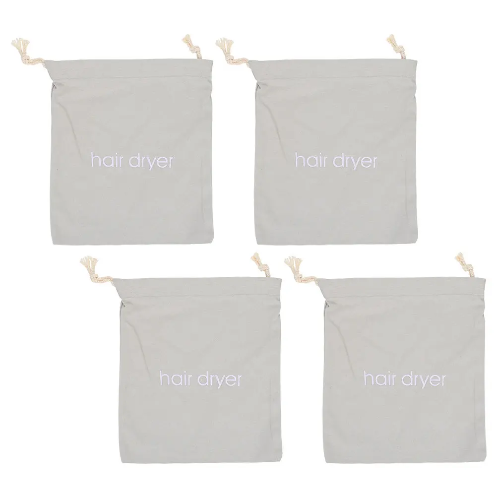 4Pcs Canvas Drawstring Bags Heavy Duty Hair Dryer Storage Pouches Reusable Travel Organizer for Salon Home Hotel Use
4Pcs Canvas Drawstring Bags Heavy Duty Hair Dryer Storage Pouches Reusable Travel Organizer for Salon Home Hotel Use