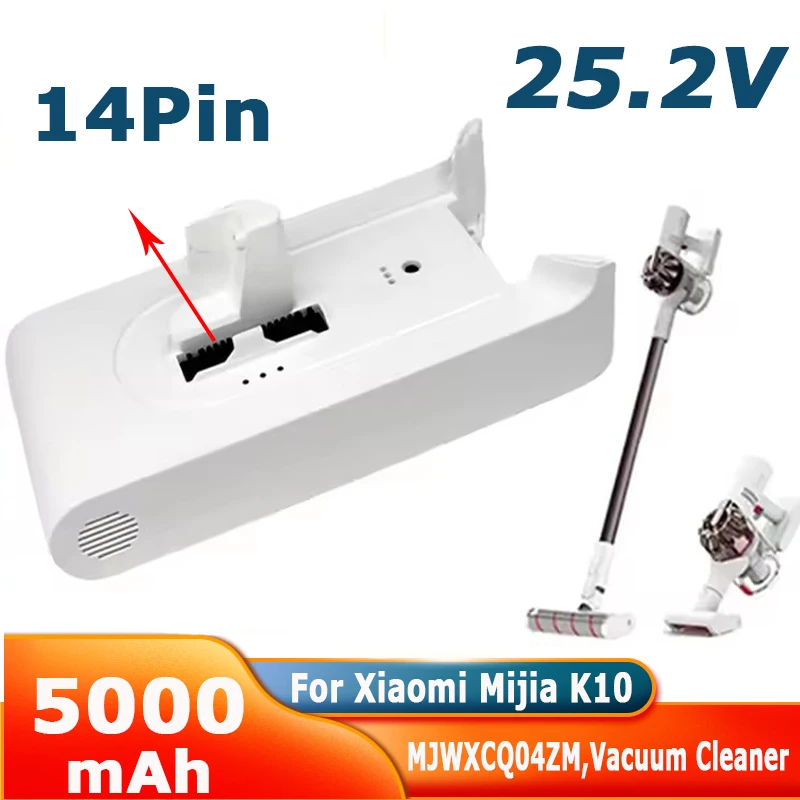 New Replacement Battery Pack For Xiaomi Mijia K10 Handheld Cordless Vacuum Cleaner 25.2v 5000mAh LI-ion Rechargeable Batteries
New Replacement Battery Pack For Xiaomi Mijia K10 Handheld Cordless Vacuum Cleaner 25.2v 5000mAh LI-ion Rechargeable Batteries
