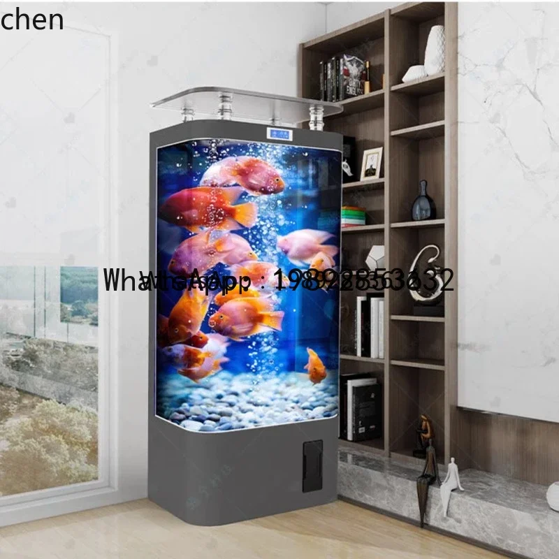 W7- smart goldfish tank living room vertical filter integrated ecological glass aquarium living room decoration
W7- smart goldfish tank living room vertical filter integrated ecological glass aquarium living room decoration