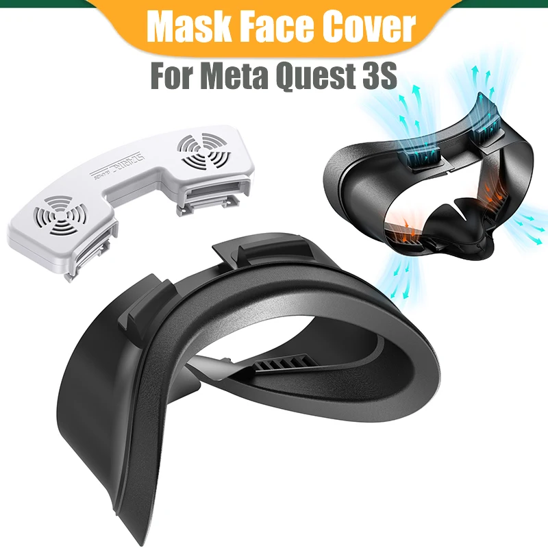 Маска для Meta Quest 3S, быстросъемная дышащая маска, маска для лица с охлаждающим вентилятором, аксессуары для Meta Quest 3S VR
Маска для Meta Quest 3S, быстросъемная дышащая маска, маска для лица с охлаждающим вентилятором, аксессуары для Meta Quest 3S VR