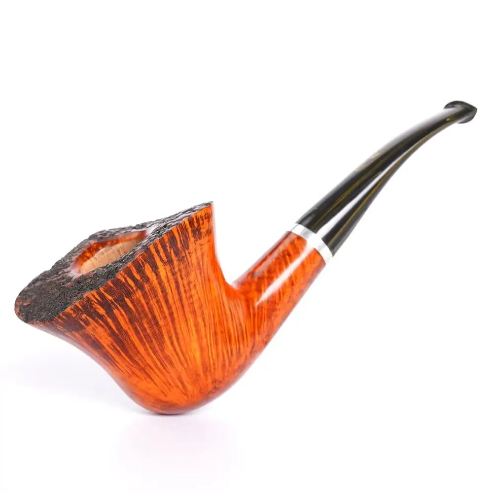 MUXIANG Briar Root Nodule Tobacco Pipe Large Curved Handle Vulcanized Rubber Mouthpiece 3mm Airway Gift For Men
MUXIANG Briar Root Nodule Tobacco Pipe Large Curved Handle Vulcanized Rubber Mouthpiece 3mm Airway Gift For Men