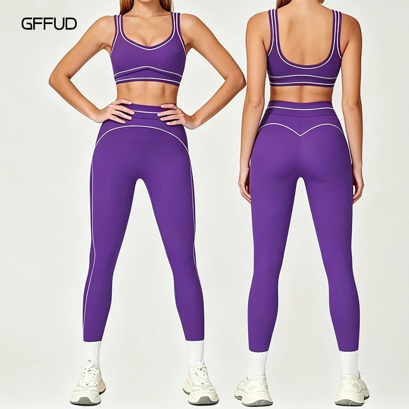 Women Summer 2 Piece Yoga Set 3D Tailoring Lines High Waist Push Up Leggings Quick Dry Sports Bra Gym Workout Clothes inner wear
Women Summer 2 Piece Yoga Set 3D Tailoring Lines High Waist Push Up Leggings Quick Dry Sports Bra Gym Workout Clothes inner wear