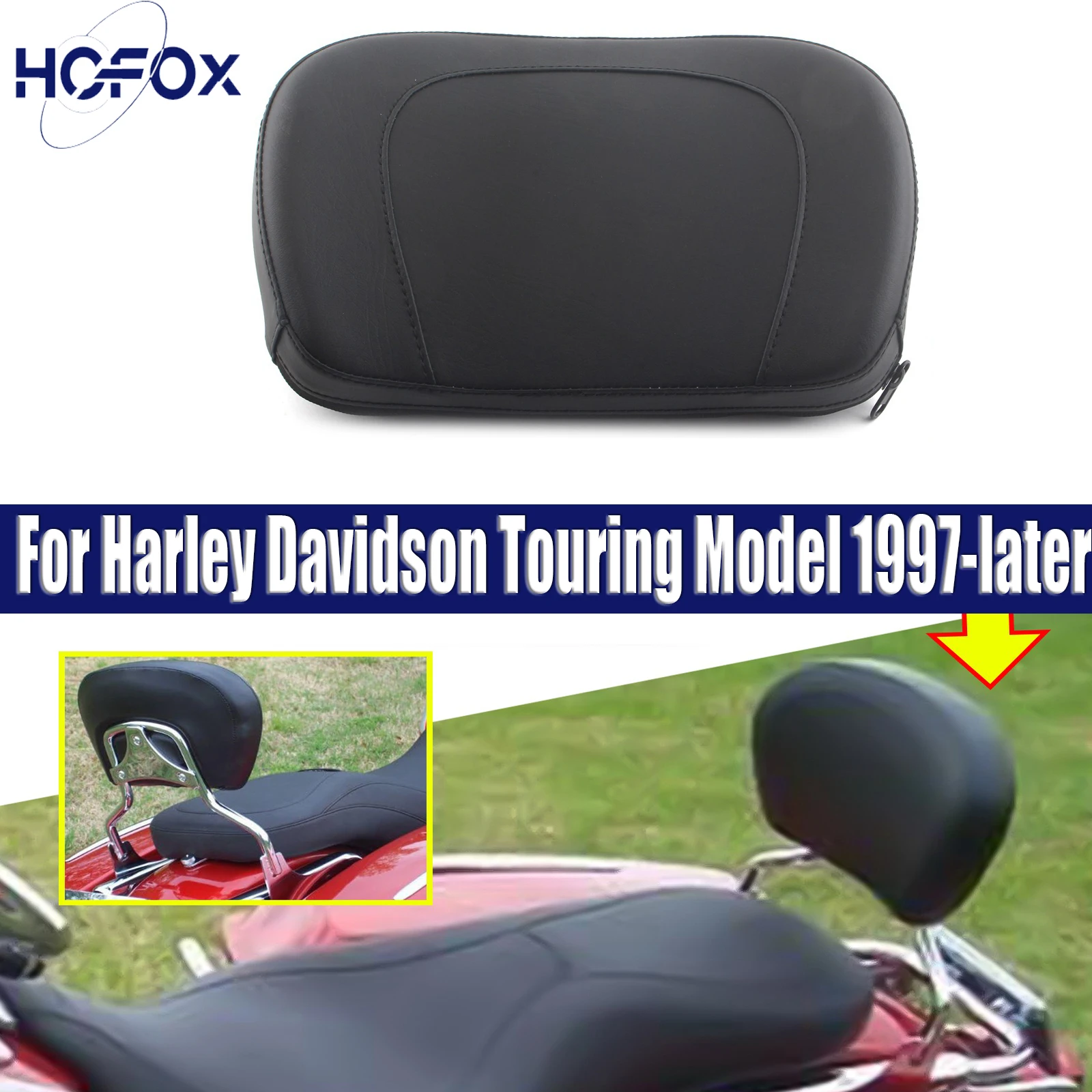For Harley Davidson Touring Model 1997-later Motorcycle PU Leather Detachable Sissy Bar Backrest Pad Bracket
For Harley Davidson Touring Model 1997-later Motorcycle PU Leather Detachable Sissy Bar Backrest Pad Bracket