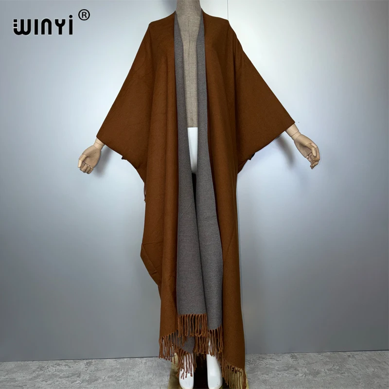 WINYI winter outfits for women Luxury Fur tassels coat Thick comfortable Warm Solid color fashion coat poncho long down dress
WINYI winter outfits for women Luxury Fur tassels coat Thick comfortable Warm Solid color fashion coat poncho long down dress