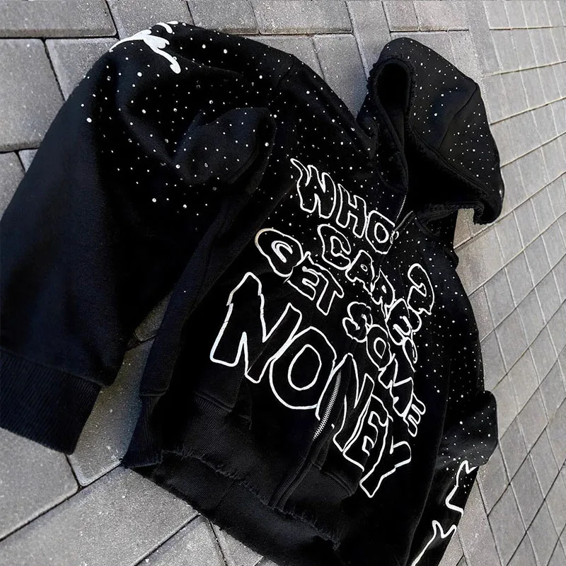 Autumn Gothic Creative Fashion Personality Polka Dot Letters Printed Women Hoodie Trend Street Hip Hop Harajuku Long Sleeve Coat
Autumn Gothic Creative Fashion Personality Polka Dot Letters Printed Women Hoodie Trend Street Hip Hop Harajuku Long Sleeve Coat