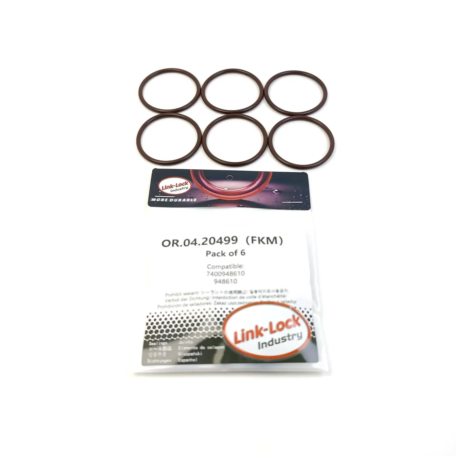 LINK-LOCK 6PCS OR.04.20499 FKM Viton Sealing O-Ring Kit of Air Filter Intake Hose 7400948610 948610 for VOLVO-S80
LINK-LOCK 6PCS OR.04.20499 FKM Viton Sealing O-Ring Kit of Air Filter Intake Hose 7400948610 948610 for VOLVO-S80
