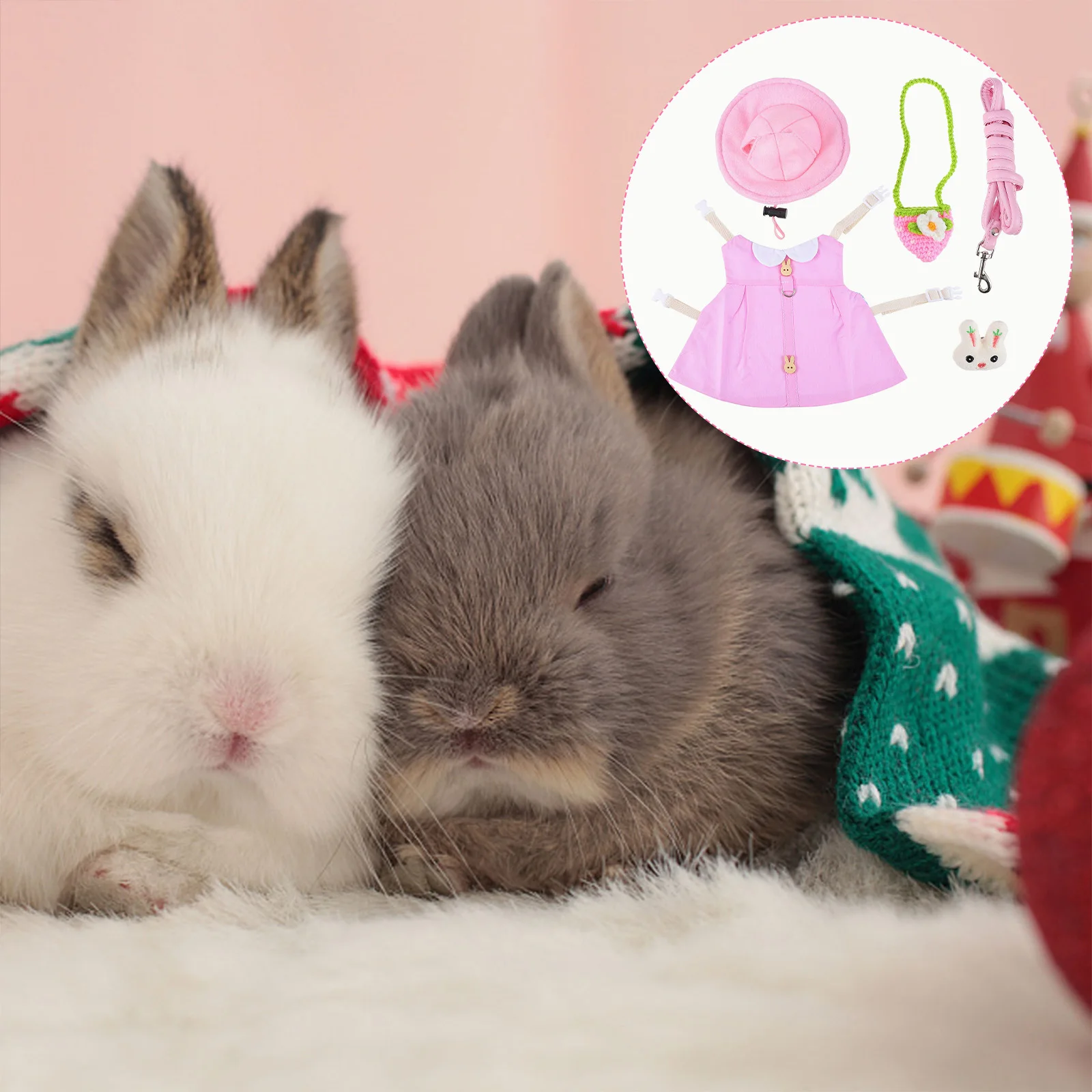Rabbit Clothes Bunny Vest Leash Set Small Animal Costume Cat Wedding Party Supplies Harness Pet Costume Set Pet Supply
Rabbit Clothes Bunny Vest Leash Set Small Animal Costume Cat Wedding Party Supplies Harness Pet Costume Set Pet Supply
