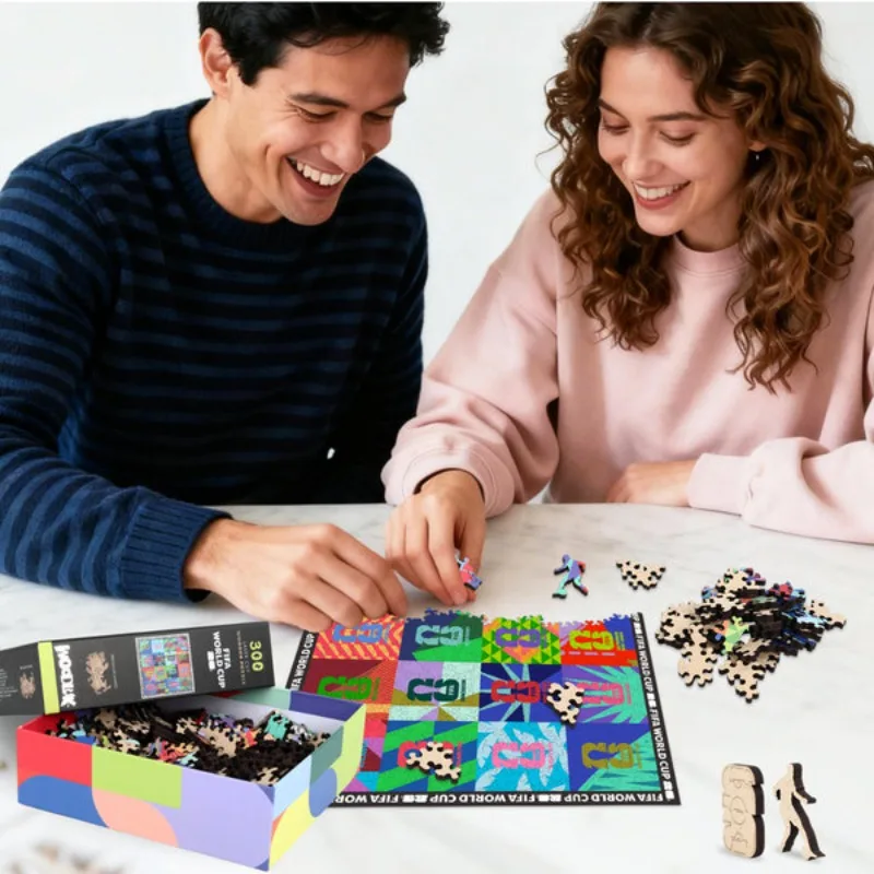 FIFA World Cup Playing Field Square Wooden Puzzle for Adults Sports Culture Pattern Handmade Assembly Game Leisure Holiday Gifts
FIFA World Cup Playing Field Square Wooden Puzzle for Adults Sports Culture Pattern Handmade Assembly Game Leisure Holiday Gifts